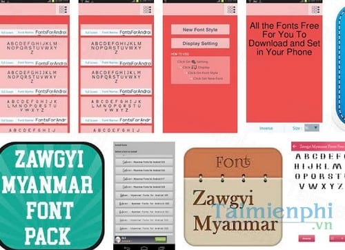 zawgyi myanmar fonts pack