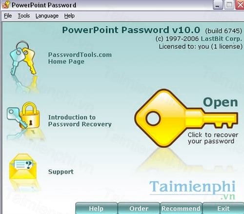 powerpoint password