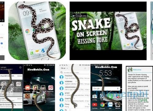 snake on screen hissing joke cho android