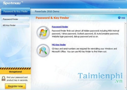 spotmau password and key finder 2010