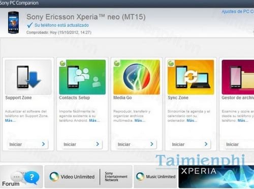 sony xperia pc companion