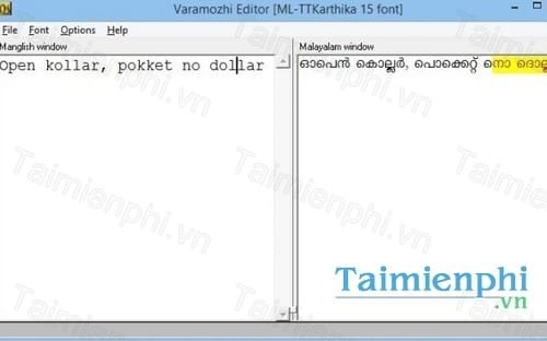 varamozhi transliteration based malayalam text editor