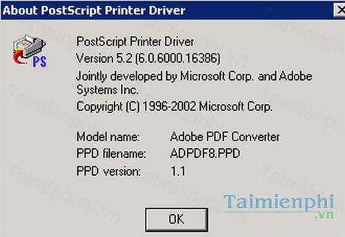 adobe universal postscript printer driver