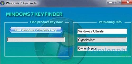 windows 7 key finder