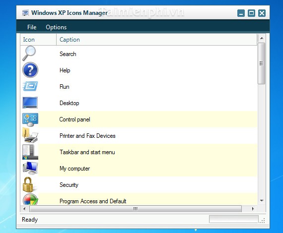 Windows XP Icons Manager