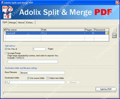Adolix Split Merge PDF